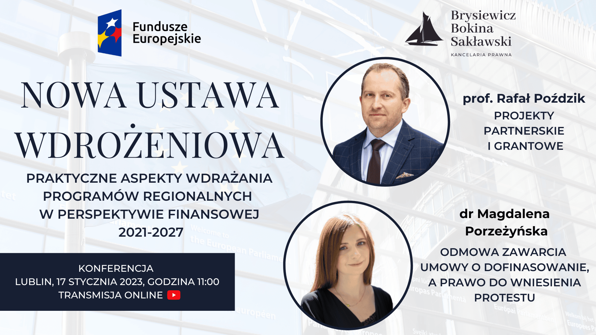Konferencja w Lublinie Nowa ustawa wdrożeniowa – praktyczne aspekty wdrażania programów regionalnych w perspektywie finansowej 2021-2027